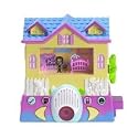 Pixel Chix Baby Care Yellow House With Pink Base