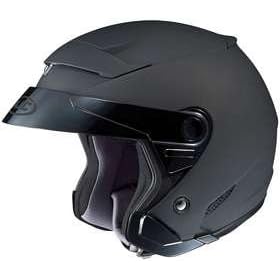 HJC FS-3 MATTE BLACK MOTORCYCLE Open-Face-Helmet