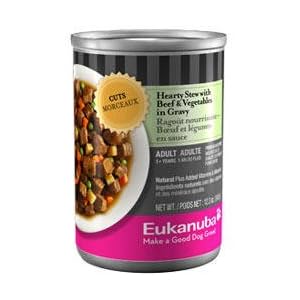 Eukanuba Cuts Hearty Beef Stew in Gravy Canned Dog Food