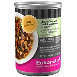 Eukanuba Cuts Hearty Beef Stew in Gravy Canned Dog Food