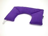 Neck and Shoulder Heat Pack - Microwave Wheat Bag - Unscented Purple Fleece