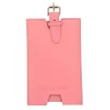 Belle Hop National Breast Cancer Foundation Leather Luggage Tags Set of 2 - Pink