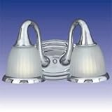 IMAGE OF Maxim 21007FTPB 2-Light Bath Polished Brass Frosted Glass