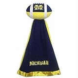 Michigan Wolverines Plush NCAA Football with Attached Security Blanket