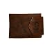 BROWN MAHOGANY LADIES CONVERTIBLE BILLFOLD LEATHER WALLET