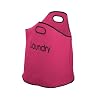 Premier Housewares Nylon Laundry Bag with Double Handles, 58 x 49 x 49 cm, Hot Pink