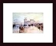 Art Poster Wood Framed Print - Caernavon Castle - Artist: Joseph Mallord William Turner- Poster Size: 6 X 10