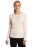Cuddl Duds Women's Softwear Lace Edge Crew Neck Long Sleeve
