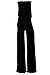 Womens Fashion Strapless Wide Leg Smocked Tube Casual Jumpsuit USA