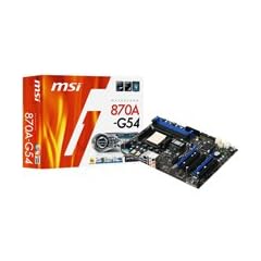 MSI 870A-G54 Mainboard AMD AM3 870/SB850 Sockel DDR3 Speicher ATX