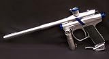 NEW DANGEROUS POWER FUSION SILVER W/BLUE PAINTBALL MARKER