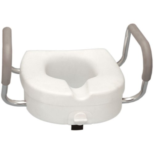 Buy Raised Toilet Seat with Padded Armrest (Drive, Health & Personal Care, Products, Health Care, Medical Supplies & Equipment, Bathroom Aids & Safety, Safety Rails)