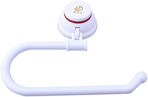 Toilet Paper Holder Toilet Roll Paper Holder Dispensers with Vacuum Suction Cup Easy Installation Without Any Tool (White)
