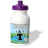 Londons Times Famous People Places Books Cartoons - Wicked Witch and Golf - Water Bottles