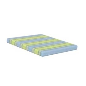 Polywood Outdoor Furniture Classic Adirondack Chair Seat Cushion, Bravada Limelite stripe...