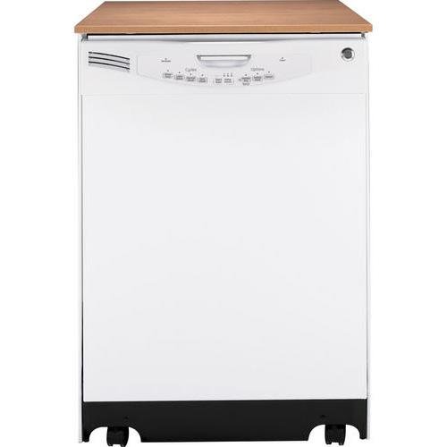 GE 24 White Portable Dishwasher