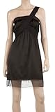 IMAGE OF CHIFFON DEVORE COCKTAIL DRESS BLACK/BLACK, XS