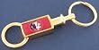 Florida State University Gold Tone Valet Keychain