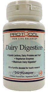 Dairy Digestion 90 vcaps by Protocol For Life Balance
