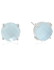 Sterling Silver Bubble Mother-of-Pearl and Gemstones Earrings