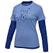 Nike Kansas City Royals Ladies Light Blue-Royal Blue Cooperstown Layered Long Sleeve T-shirt
