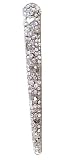 Hair Clip - H85 - Banana Style Encrusted in Genuine Crystal Stones (5-1/8