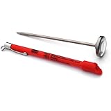 DayMark IT115413 Stainless Steel Dishwasher-Safe Instant Thermometer with Calibration Tool, 1" Dial Size