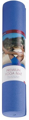 SportingGoods: Gaiam Premium Yoga Mat  Blue 