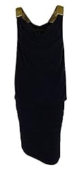 Polyester/Knit Cowl Neck  Dress