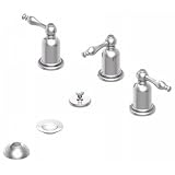 Danze D326055BN Sheridan Three Handle Bidet Faucet, Brushed Nickel