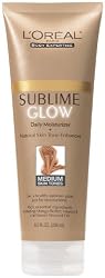 L'Oreal Paris Sublime Glow Daily Body Moisturizer and Natural Skin Tone Enhancer, Medium, 8-Fluid Ounce