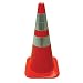 Kimberly Clark Jackson Safety 16571 W Series 3M PVC Traffic Cone with 6" Upper and 4" Lower Collar, 14-1/2" Length x 14-1/2" Width x 36" Height, 12 lbs Weight, Orange