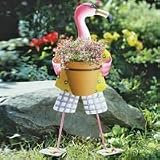 MALE FLAMINGO POT HOLDER W/POT
