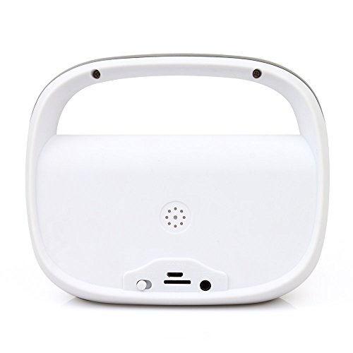 ECOOPRO® Portable Wireless Bluetooth Speaker with Built-in Mic,FM Radio,TF Card, Cell Phone Pick Up/Hang Up White
