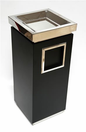 DEMA Standascher eckig Schwarz 28x28x65cm