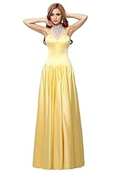 Modest Lace Sheer Jeweled  High-Neck Satin/Tulle 2015  Ball Gown Prom Dress 