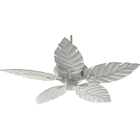 Quorum Fans 135525-8 52" Monaco Patio Contemporary Energy Star WET Outdoor Studio White Ceiling Fan