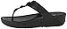 FitFlop Women's Petra Leather Flip Flop, All Black, 6 M US
