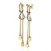 14K Yellow Gold Citrine Drop Earrings