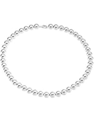 Sterling Silver 08.00 Inch 10.00 mm Bead Bracelet