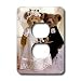 Wedding - Bride and Groom Bears - Light Switch Covers - 2 plug outlet cover