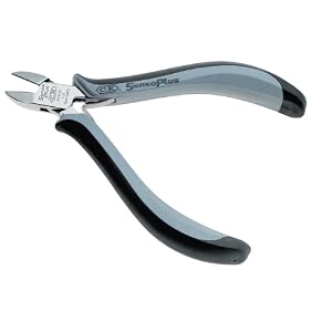 C.K. TOOLS T3782D 115 ESD Mini Bevel, Oval Head Side Cutter With Wire Catch by 