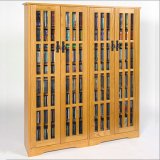 Leslie Dame Enterprises M954O - Glass Door Double Storage Unit - Oak