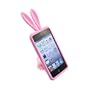 Bunny Skin Case With Furry Tail for Apple iPod Touch 4th Generation, Pink