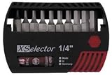 Wiha Bit Set, Screwdriver, Hex 1/16-1/4, ClicFix, 10 Pc.