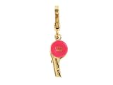 Juicy Couture Pink and Gold Whistle Charm