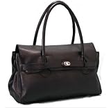 Produkt-Bild: BACCINI Henkeltasche GRACIA, Tote-Handtasche (42x28x12 cm) Leder schwarz