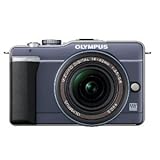 Olympus PEN E-PL1 12.3MP Live MOS Micro Four Thirds Interchangeable Lens Digital Camera with 14-42mm f/3.5-5.6 Zuiko Digital Zoom Lens (Slate Blue)