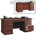 Planked Cherry Executive Desk Planked Cherry
