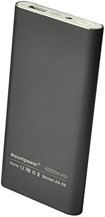 Mountpower 6000mAh Brilliant Ultra Slim Portable Power Bank Li-polymer battery External Battery Charger Rechargeable Back-up Charger. Broad Compatibility, Fast Charging, Ultra Compact. Mobile Power Supply for Iphone 6 5S 5C 5 4S, Ipad Air mini, Ipod, Galaxy S5 S4 S3, Note 3 4, Tab 4 3 2 Pro, Nexus, Htc One, One 2(M8), LG, Blackberry, MOTO X and More(Gray).